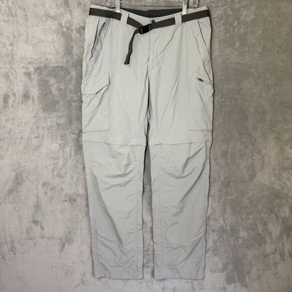 Columbia Pants 38x36 (Inseam 33) Omnishield Gray Zip Off Belted Shorts Hiking - Picture 1 of 11